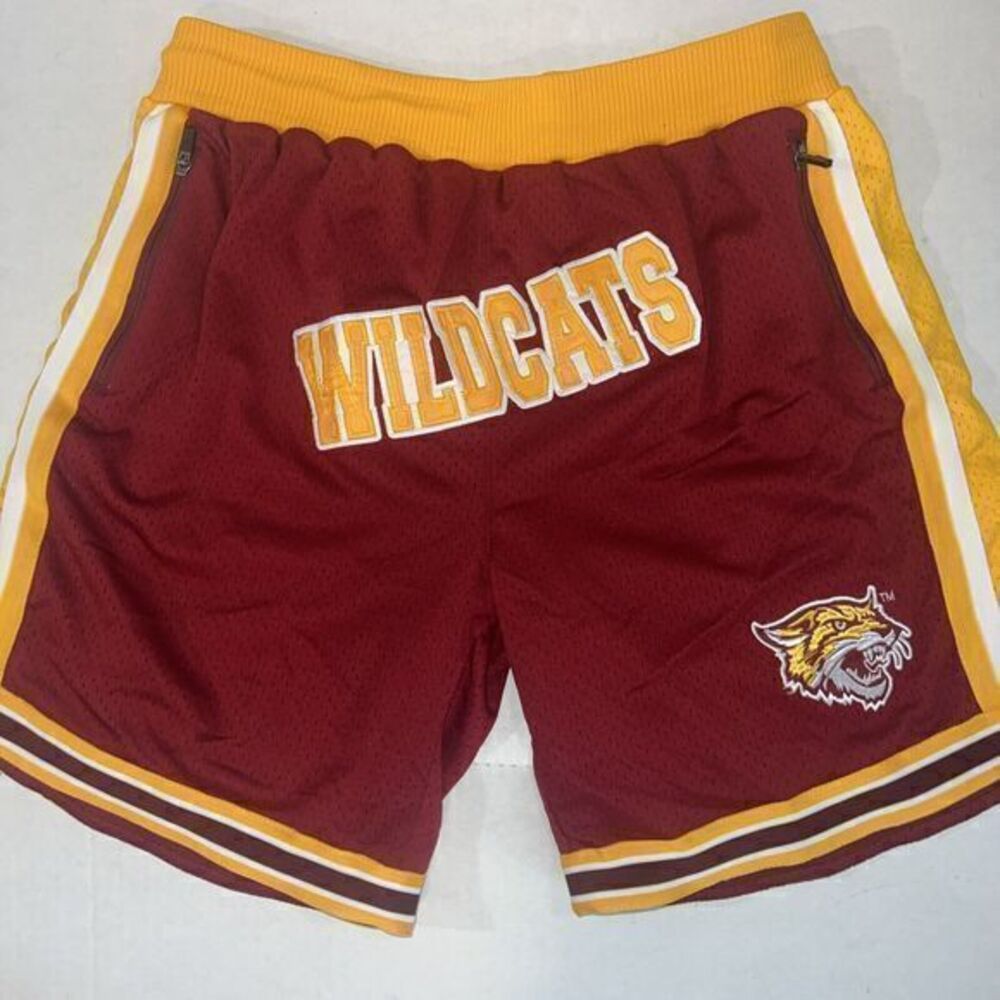 BCU ‘WILDCATS' By J Hack Burgundy‎ Gold Logo Athletic Shorts Size XLarge-NWOT